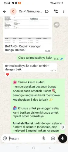 Testimonial Papan Bunga pontianak